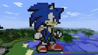 Minecraft-Sonic The Hedgehog by fvdisco+Friend