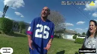 NEW YORKER FAKES GETTING HIT by car FLIMFLAM DOESN'T FLY DOWN SOUTH ARREST BodyCam video