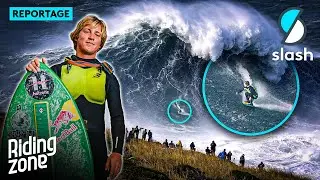 Il casse les codes du surf de grosses vagues avec un skimboard (ft. Lucas Fink)