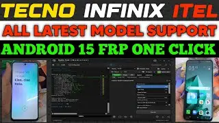 Tecno Infinix iTel Android 15 FRP Bypass 2025 🔓  Latest Model One Click Unlock Using Hydra Tool