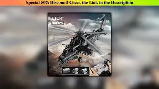 Hands-on Cada 989pcs City Police Weapon RC Helicopter Aircraft Airplane Bricks Military Fighter -10
