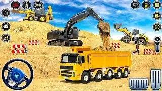 Track And Track JCB Construction Game Driver Simulator 3D - building Road - Android Gameplay 