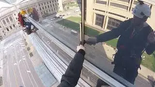 High rise window cleaning