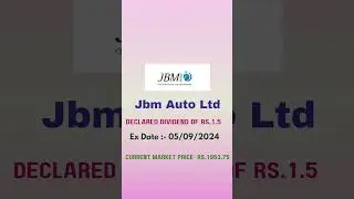 JBM Auto Ltd Dividend