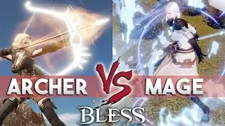 Bless Online PVP Gameplay | Archer vs Mage 1v1 Duel (Lv. 31)