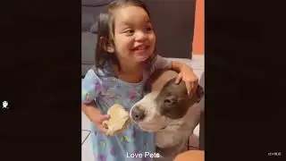 Sweet friendship between baby & dog🤗🐶#baby&nbsp;#dog&nbsp;#friendship&nbsp;#bestFriends&nbsp;#love&nbsp;#pet