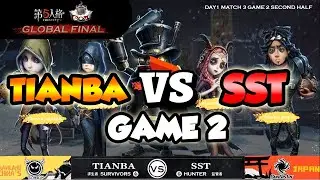 (COA 4 Day 1) SST Vs TIANBA Game 2 | Identity V Call of the Abyss IV Global Final