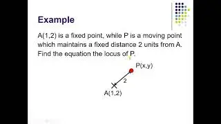 08 Equation of locus of P maintains a fixed distance with a fixed point