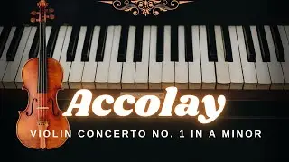 Accolay, Jean-Baptiste, Violin Concerto No. 1 in A Minor, Piano Accompaniment, Sheet Music