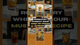 Rosemary Whiskey Sour Craft Cocktail