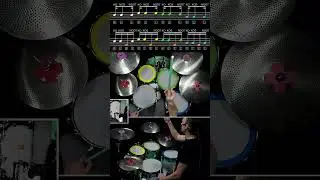 Kokosnoot met een Basdrum Fill -  Groene stok/niveau 3 Open Dag tot 21.00 op www.leondrums.online