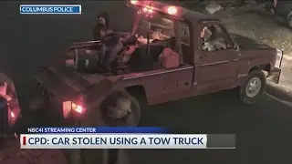 Car stolen using a tow truck, Columbus police say