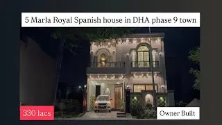 5 Marla Royal Spanish Owner built house in DHA phase 9 town at 330 lacs only near park commercial 