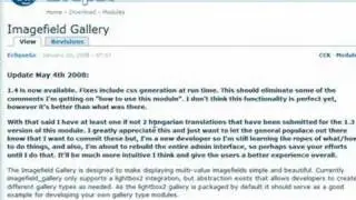 module Drupal : Imagefield Gallery : création d'une galerie