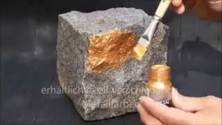 Metallglanzlack - vergolden ohne Blattgold oder Schlagmetall - Goldlack Goldfarbe