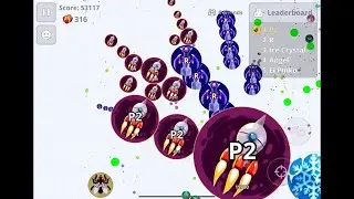 【Agar.io Mobile】Exo主催ペア戦大会1回戦目 vs れぼる ろいぜ