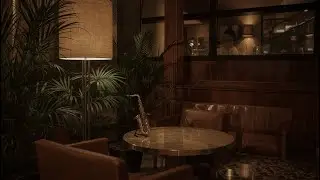 Refined Funky Jazz with Sax 🎷 A Warm Modern Caf&eacute; Lounge Mood