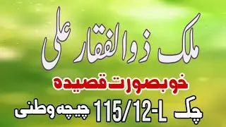 MALIK ZULFIQAR ALI | Beautiful Qaseeda | chak 115/12-L chichawatni | Azadaari110