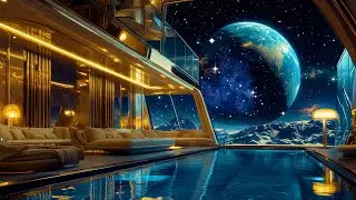 🎵Luxury Space Lounge&ndash;Dark Futuristic Ambient Soundscape for Calm, Meditation & Sleep | 4K | 5 Hours