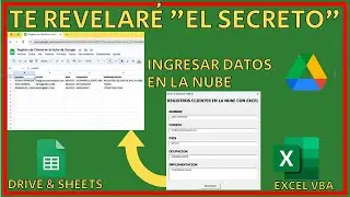 Como crear un formulario de ingreso de datos en GOOGLE SHEETS con MACROS en Excel