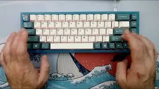Creamsicle Sound Test Mechanical Keyboard Switches, NK65 Blumen Board, ePBT Dbl Shot Key Caps