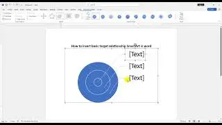 How to insert basic target relationship SmartArt  in word