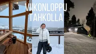 Rentouttava viikonloppu Tahkolla - tytär oppi laskettelemaan