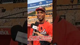 Impresiones de Radhames Liz en su primer d&iacute;a de pr&aacute;ctica con los Leones. #lidom #escogido #beisbol