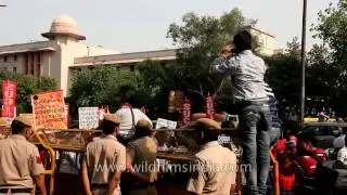 Protest against rape of a child in Delhi