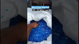 Best Quality Blue Drum Regrind #importofplastic #recycle #hdpe