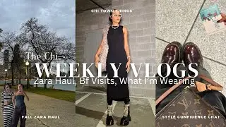 VLOG: ZARA HAUL | CHAT BEING CONFIDENT IN MY STYLE |  BOOK HAUL |FALL CHI TOWN ACTIVITIES | OUTFITS