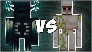 2Wardens vs 5iron golems #minecraftlover #golem #warden #minecraftwar