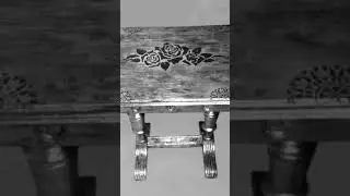 &Mu;&epsilon; &phi;ύ&lambda;&lambda;&omicron; &alpha;&sigma;&eta;&mu;&iota;&omicron;ύ #diy #handmade #craft #doityourself #silverleaf #art #tutorial #recycle #table