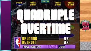 NBA Jam T.E. Rewind: QUADRUPLE OVERTIME?! (Full Game)