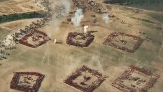 French Cavalry Charge- Battle of Waterloo Scene