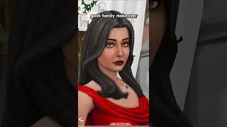 goth family makeover 🖤 | the sims 4 #sims #thesims4 #sims4 #shorts