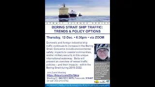 Bering Strait Ship Traffic - Strait Science, Dec 12 2024