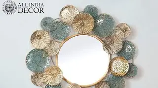 Flower Metal Wall Mirror