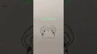 How To Draw A Cute Frog (Part 2) #shorts #cute #frog #drawing #simple #mushroom