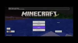 Minecraft bedrock Android Title screen 