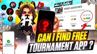 Can I Find A Free Tournament App ?🤔 Challenge Completed ⁉️✅🔥 | Best Tournament App For Free Fire ✅💯🤑