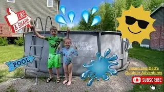 Summer Waves elite pole pool setup and review