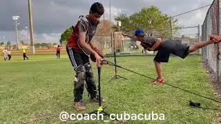 strengthening the catcher's arm and working on his pitching mechanics to second base