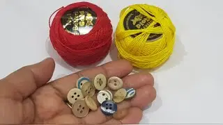 Hand Embroidery,Make Beautiful Flower With Multi Hand Stitch Button Flower.