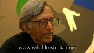Tyeb Mehta exhibits his collection of Indian Goddesses Kali and Durga in New Delhi