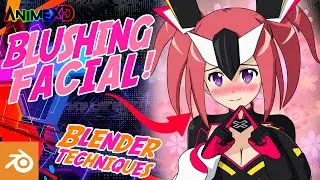 How to make blushing facial expression in anime 3D model