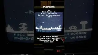 Parsec on TI-99/4A #retrogaming #8bitcomputer #ti99 #shootergame