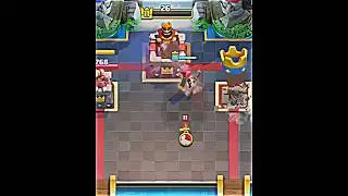 347 HP Clutch Rocket Save 😱🚀 | Clash Royale 👑#shorts #clashroyale