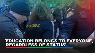12 arrested during anti-ICE protest at Columbia University | ABS-CBN News