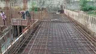 Centering & Shuttering Work 🔨//Slab Reinforcement Binding #Centering #sitevisit #construction #slab
